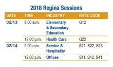 2018 Regina sessions