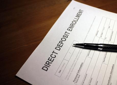 Direct deposit signup for care providers