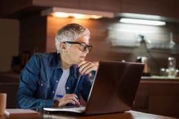 Employer’s Payroll Statement (EPS), employer looking at computer